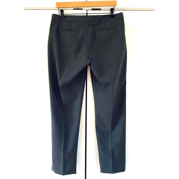 Everlane Trousers Gray Wool Suiting Slim Tapered Ankle Crop Classic Pants Size 8 - Picture 4 of 9
